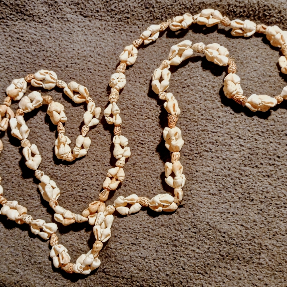Beachy Boho Natural Sea Shell Necklace